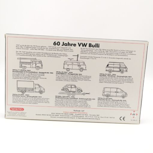Wiking 1:87 PMS 80-13 Edition 2008 60 Jahre VW Bulli in OVP RR1619 – Bild 4
