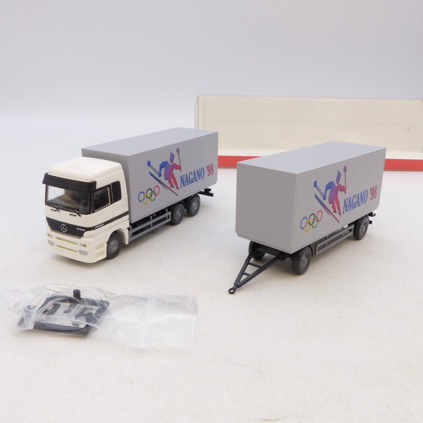Wiking 1:87 Werbemodell MB Actros Hängerzug Olympia Nagano ´98 in OVP RG4032