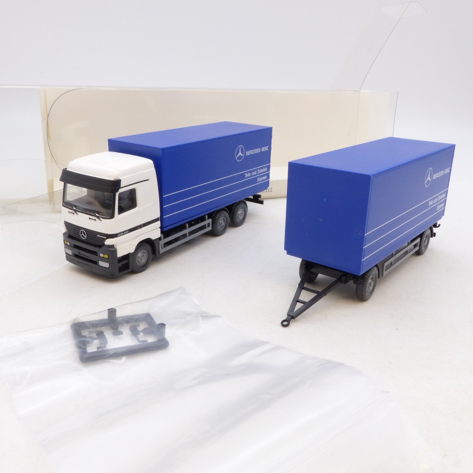 Wiking 1:87 Werbemodell MB Hängerzug Teile Zubehör Express in OVP RG4030