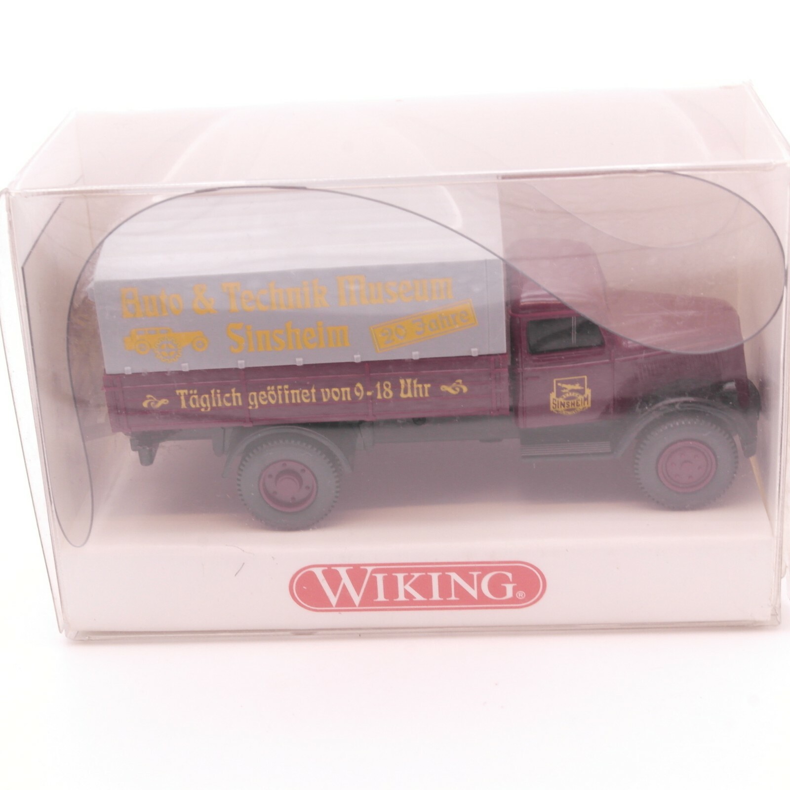 Wiking 1:87 Werbemodell Pritschen-LKW Auto & Technik Sinsheim in OVP RT4164 – Bild 3